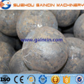 dia.5.5 inch, 6 inch hammer forged grinding ball media, grinding media steel forged balls for ball mill, grinding ball media